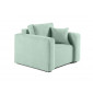 Topaze - fauteuil - en velours texturé|Fauteuil / Chauffeuse|BestMobilier