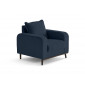 Albane - fauteuil en velours côtelé pieds bois foncé|Fauteuil / Chauffeuse|BestMobilier