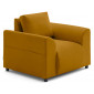 Camelia - fauteuil avec poche en velours|Fauteuil / Chauffeuse|BestMobilier