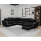 Henry - canapé panoramique d'angle réversible - 7 places - convertible avec coffre - en tissu et PU|Canape|BestMobilier