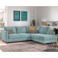 Jake - canapé d'angle droit - convertible - 5 places - en velours côtelé|Canape|BestMobilier