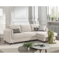 Brooke - canapé d'angle droit - convertible avec coffre - 4 places - en velours|Canape|BestMobilier