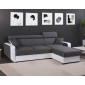 Dustin - Canapé d'angle réversible - 4 places - Convertible avec coffre - Têtières réglables|Canape|BestMobilier