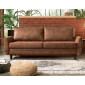 Dan - Canapé droit 3 places convertible - style industriel - avec coffre de rangement|Canape|BestMobilier