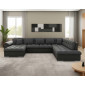 Chuck - canapé panoramique XXL - convertible avec coffre - 7 places - droit|Canape|BestMobilier