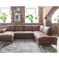 Lilly - Canapé panoramique d'angle droit - 7 places - en microfibre|Canape|BestMobilier