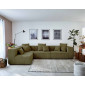 Colombine - canapé modulable d'angle gauche - 5 places - en velours côtelé|Canape|BestMobilier