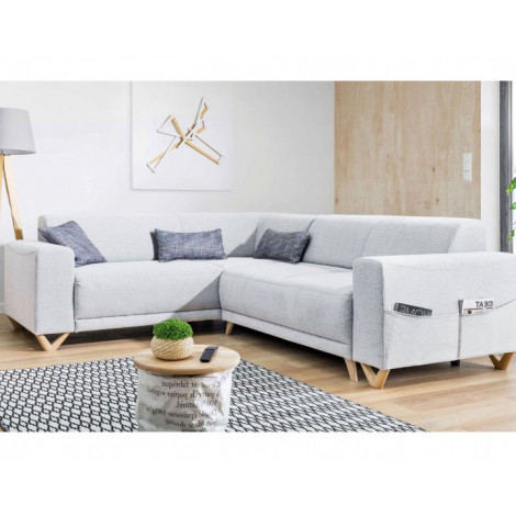 Bella - canapé d'angle convertible avec coffre - gauche|Canape|BestMobilier