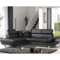 Lisbona - Canapé d'angle convertible - en PU - avec têtières réglables - Gauche|Canape|BestMobilier