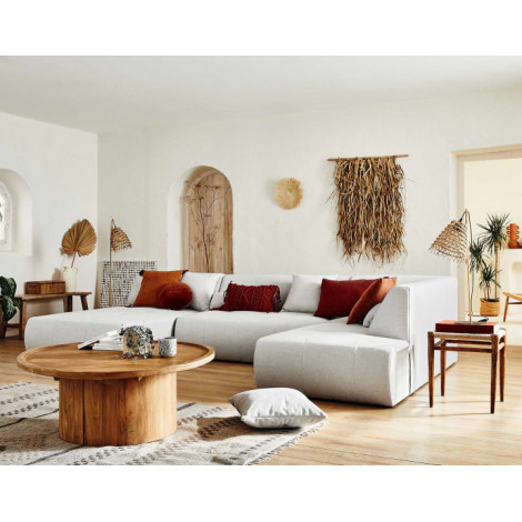 Onyx - canapé modulable panoramique d'angle droit 7 places - en tissu|Canape|BestMobilier