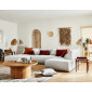 Onyx - canapé modulable panoramique d'angle droit 7 places - en tissu|Canape|BestMobilier