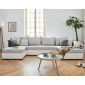 Opale - canapé panoramique en U - 7 places - convertible - avec coffre - en tissu et simili|Canape|BestMobilier