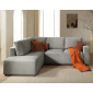 Livy - canapé d'angle convertible - avec coffre - en velours côtelé - 5 places - gauche|Canape|BestMobilier