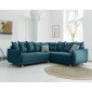Lena - canapé d'angle convertible - avec coffre - style scandinave - 5 places - droit|Canape|BestMobilier