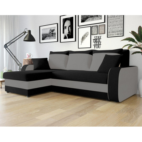 Valos - canapé d'angle réversible - 4 places - convertible avec coffre - en velours|Canape|BestMobilier