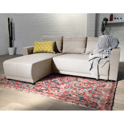 Pilea - canapé d'angle réversible 4 places - convertible avec coffre - en tissu|Canape|BestMobilier