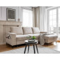 Lilly - Canapé d'angle droit - 4 places - convertible avec coffre - en velours côtelé|Canape|BestMobilier