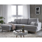 Lagom - canapé d'angle convertible - avec coffre - en tissu - 4 places - gauche|Canape|BestMobilier