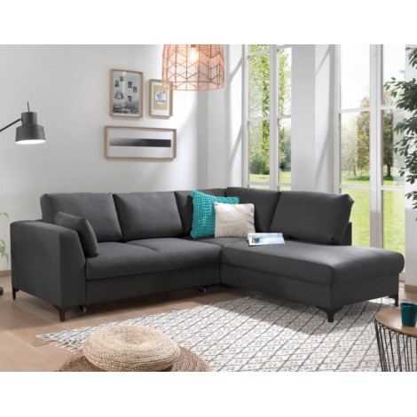 Tala - canapé d'angle droit - convertible - 5 places - en tissu|Canape|BestMobilier