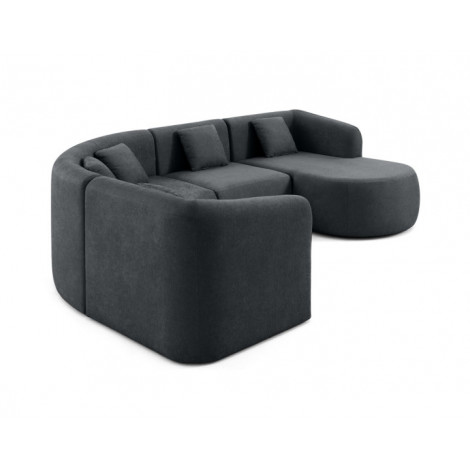 Ikare - canapé modulable d'angle droit - 5 places - avec méridienne - en tissu|Canape|BestMobilier