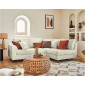 Rune - canapé d'angle droit - 4 places - en tissu bouclette|Canape|BestMobilier