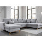 Lagom - canapé d'angle panoramique - convertible - avec coffre - en tissu - 7 places - droit|Canape|BestMobilier