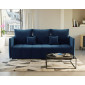 Petra - canapé 3 places convertible avec coffre - en velours|Canape|BestMobilier