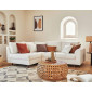 Rune - canapé d'angle gauche - 4 places - en tissu bouclette|Canape|BestMobilier