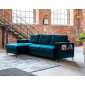 Lilly - Canapé d'angle gauche - 4 places - convertible avec coffre - en velours|Canape|BestMobilier