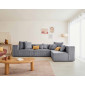 Colombine - canapé modulable d'angle droit - 5 places - en velours côtelé grosses côtes|Canape|BestMobilier