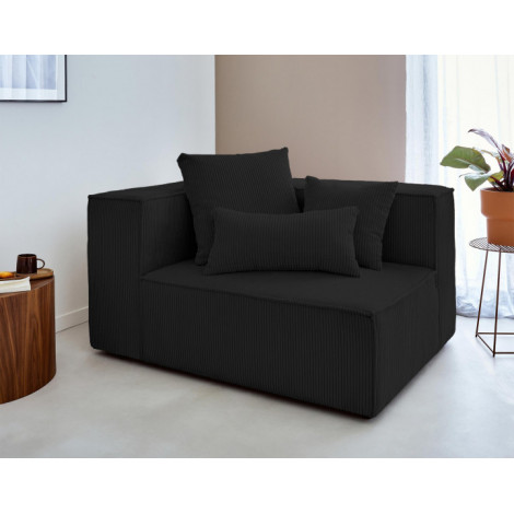 Colombine - module d'assise gauche - en velours côtelé|Canape|BestMobilier
