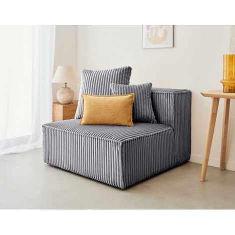 Colombine - module d'assise sans accoudoirs - en velours côtelé grosses côtes|Canape|BestMobilier