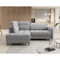 Kalibo - canapé d'angle gauche - 5 places - convertible avec coffre et têtières - en tissu bouclette|Canape|BestMobilier