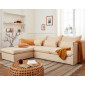 Adriann - canapé d'angle gauche fixe - 4 places - en tissu déhoussable|Canape|BestMobilier