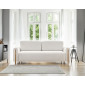 Glendale - canapé droit 3 places - convertible avec coffre - en tissu bouclette|Canape|BestMobilier