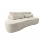 Mahina - canapé droit 3 places sans accoudoirs - convertible avec coffre - en tissu bouclette|Canape|BestMobilier