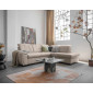 Paul - canapé d'angle droit - 5 places - convertible avec coffre et têtières - en tissu|Canape|BestMobilier