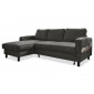 Molly - Canapé d'angle gauche 4 places convertible avec coffre en tissu|Canape|BestMobilier