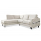 Molly - Canapé d'angle gauche 5 places convertible en tissu|Canape|BestMobilier