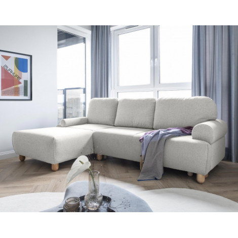 Olli - canapé d'angle gauche - convertible - avec coffre - 4 places - en tissu|Canape|BestMobilier