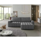 Cordova - canapé d'angle droit 4 places convertible avec coffre en velours|Canape|BestMobilier