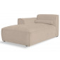Felix - module d'assise méridienne gauche en tissu texturé|Canape|BestMobilier
