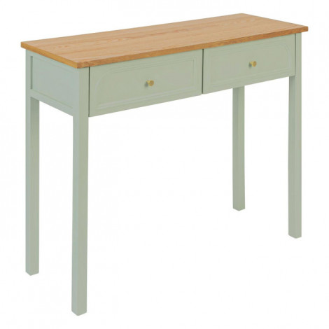 Console 2 Tiroirs "Mohéa" 100cm Vert Céladon|Console|Paris Prix
