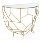 Console Design en Verre "Moza" 90cm Or|Console|Paris Prix