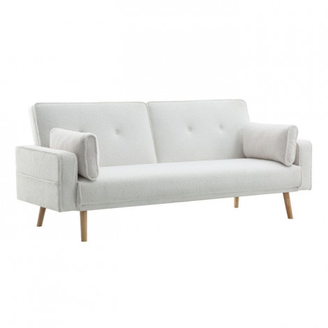Canapé Scandinave Convertible "George" 205cm Blanc|Canape|Paris Prix