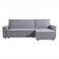 Canapé d'Angle Convertible Tissu "Pascal" 250cm Gris Clair|Canape|Paris Prix