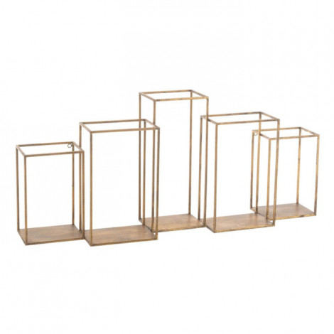 Étagère Design en Métal "Multiple" 93cm Or|Bibliothèque|Paris Prix