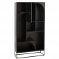 Étagère Design en Bois "Mode" 168cm Noir|Bibliothèque|Paris Prix