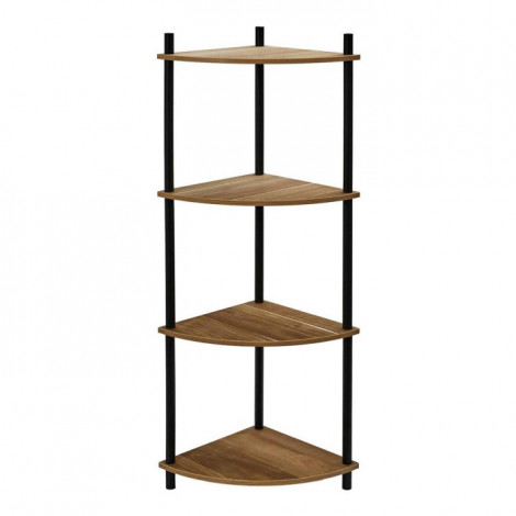 Étagère d'Angle 4 Niveaux "Carol" 112cm Marron|Bibliothèque|Paris Prix