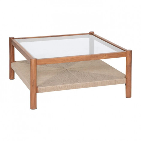Table Basse en Bois "Apala" 80cm Marron|Table Basse|Paris Prix